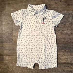Cincinnati Bearcats Baby Polo Romper 6–12M | Garb Team | Game Day Outfit